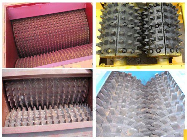 雙齒輥破碎機中、粗齒輥圖