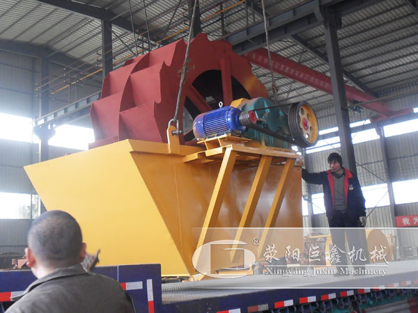 輪斗式洗砂機發貨